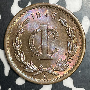 1946-Mo Mexico 1 Centavo Lot#T2756 High Grade! Beautiful!