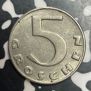 1936 Austria 5 Groschen Lot#T2519