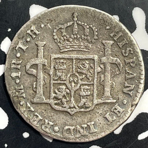 1807-Mo TH Mexico 1 Real Lot#T0062 Silver!