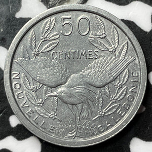 1949 New Caledonia 50 Centimes Lot#D8418 High Grade! Beautiful!