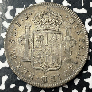 1792-Limae IJ Peru 8 Reales Lot#JM8549 Large Silver! Nice!