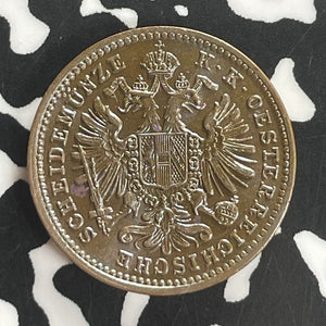 1885 Austria 1 Kreuzer Lot#T8048 High Grade! Beautiful!