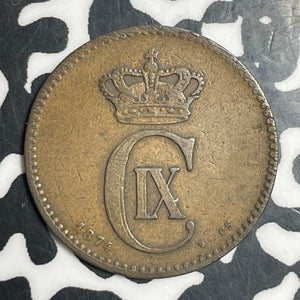 1874 Denmark 2 Ore Lot#T2781