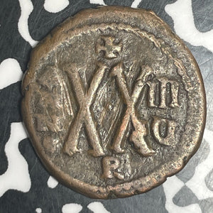 (582-602 AD) Byzantine Empire Antioch Maurice Tiberius 20 Nummi Lot#T6118