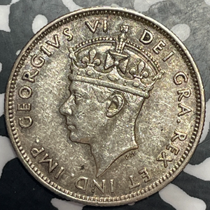 1938 Cyprus 9 Piastres Lot#T2364 Silver! Nice!