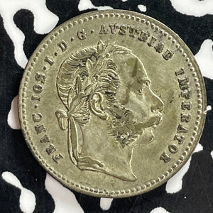 1869 Austria 20 Kreuzer Lot#T7393 Silver!