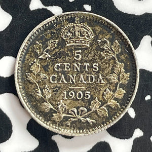 1905 Canada 5 Cents Lot#T7750 Silver! Nice!