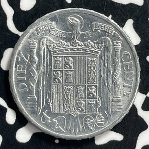 1953 Spain 10 Centimos Lot#C0725 High Grade! Beautiful!