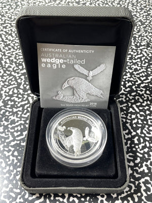 2018 Australia Wedge Tailed Eagle $8 Dollars Lot#B2336 Silver! With Case & C.O.A