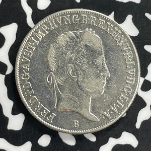 1845-B Hungary 20 Krajczar Lot#C0137 Silver! Nice!