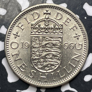 1966 Great Britain 1 Shilling (6 Available) (1 Coin Only) KM#904 High Grade!