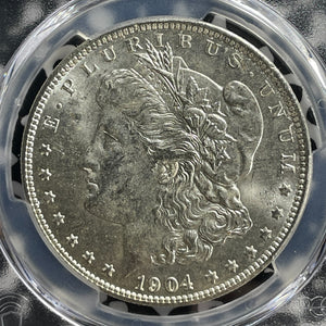 1904-O U.S. $1 Morgan Dollar PCGS MS63 Lot#G369 Silver! Choice UNC!