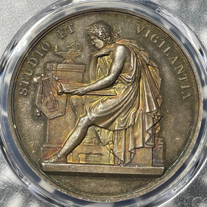 (c.1850) Switzerland Geneva Literature School Award Medal PCGS SP64 Lot#G8844