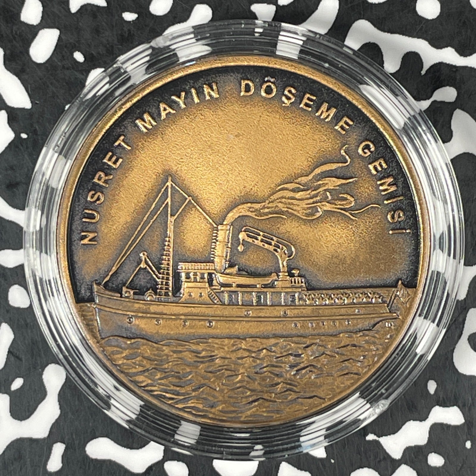 2015 Turkey Minelayer Nusret 2 1/2 Lira Lot#OV1801 With C.O.A.