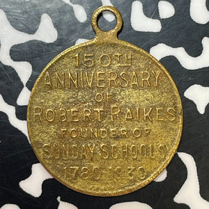 1930 Great Britain Robert Raikes Sunday School Medal Lot#T2529 22mm