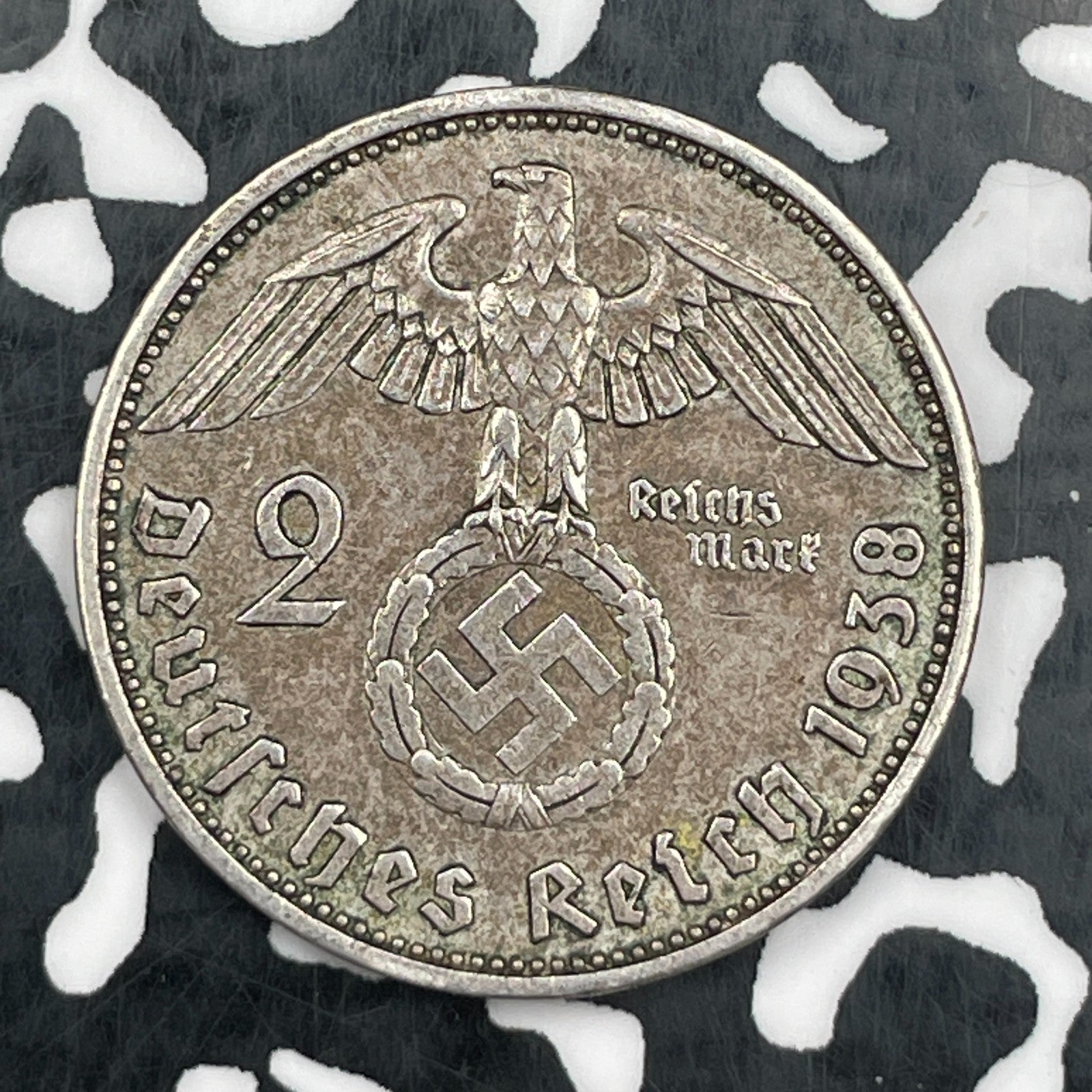1938-A Germany 2 Mark Lot#N2722 Silver!
