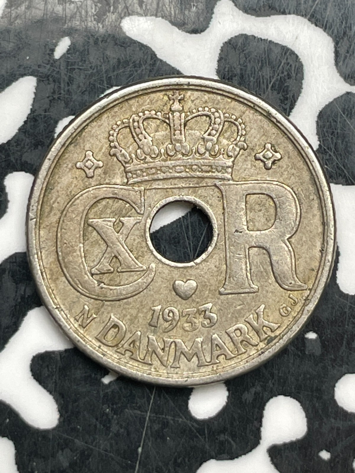 1933 Denmark 10 Ore Lot#F6197