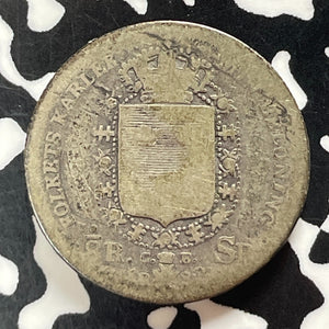 1833 Sweden 1/8 Riksdaler Lot#T5064 Silver!