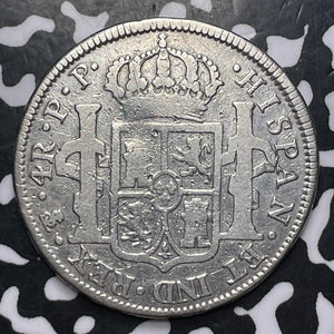 1808-PTS PP Bolivia 4 Reales Lot#JM8513 Silver! Cleaned