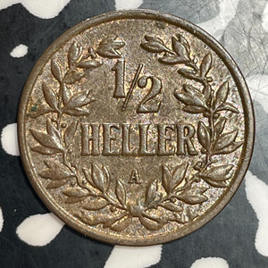 1904-A German East Africa 1/2 Heller Lot#T3558 High Grade! Beautiful!
