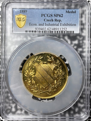 1889 Czech Republic Economic & Industrial Exhibition Medal PCGS SP62 Lot#GV6997