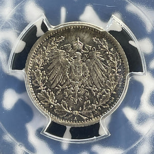 1916-A Germany 1/2 Mark PCGS MS67 Lot#WG6 Silver! Gem BU!