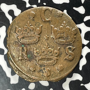 1635 Sweden 1/4 Ore Lot#T5320