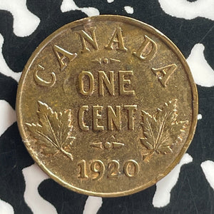 1920 Canada Small Cent Lot#T7580 Nice Detail, Old Cleaning