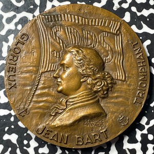 U/D France Jean Bart/Dunkerque Society Medal By G. Guiraud Lot#OV1227 68mm