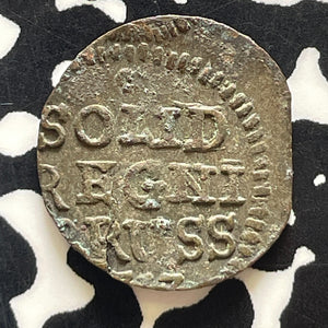 1717 Germany Prussia 1 Schilling Lot#T5521 Corrosion Spots