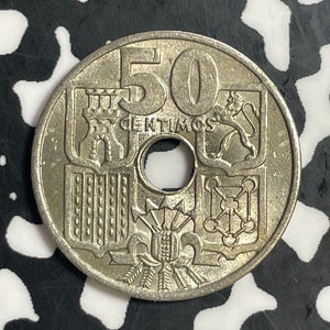 1949(51) Spain 50 Centimos Lot#T3701 High Grade! Beautiful!