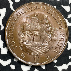 1943 South Africa 1 Penny Lot#C0616 High Grade! Beautiful!