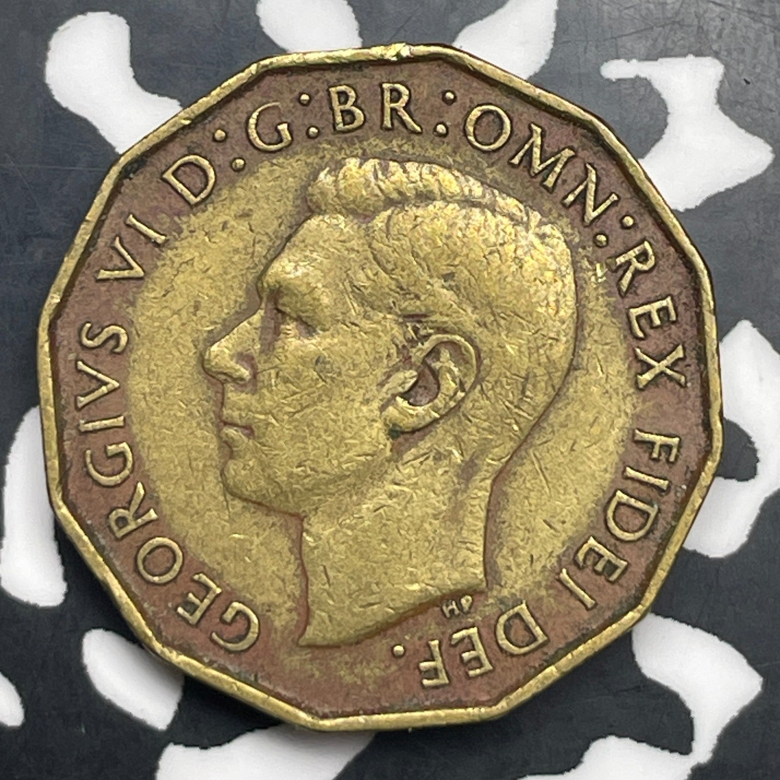1950 Great Britain 3 Pence Threepence Lot#C0893 Key Date!