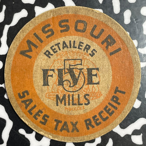 Undated U.S. Missouri 5 Mills Tax Token Lot#T2470