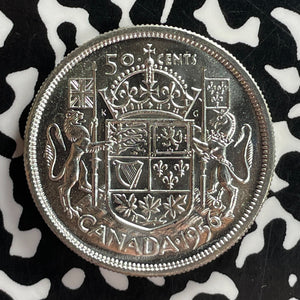 1956 Canada 50 Cents Lot#T7485 Silver! High Grade! Beautiful!
