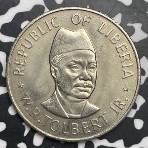 1976 Liberia 1 Dollar Lot#T9528 High Grade! Beautiful!