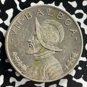 1934 Panama 1 Balboa Lot#T7237 Large Silver!