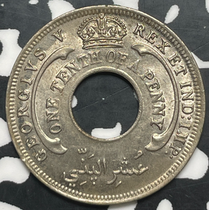 1926 British West Africa 1/10 Penny Lot#C0352 High Grade! Beautiful!