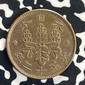 (1923) Japan 1 Sen Lot#T8734 High Grade! Beautiful!