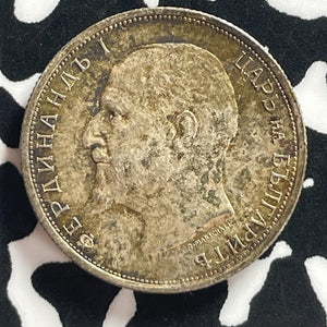 1913 Bulgaria 50 Stotinki Lot#T7591 Silver! Nice!