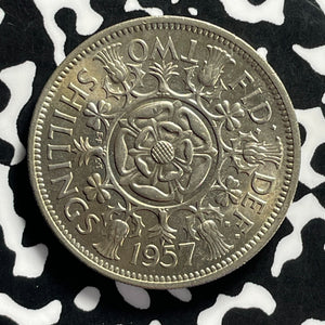 1957 Great Britain Florin Lot#T9517 High Grade! Beautiful!
