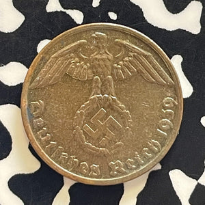 1939-G Germany 1 Pfennig Lot#T5782 High Grade! Beautiful!