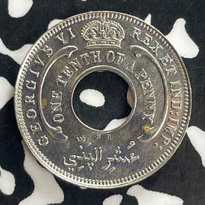 1946-KN British West Africa 1/10 Penny Lot#C0975 High Grade! Beautiful!