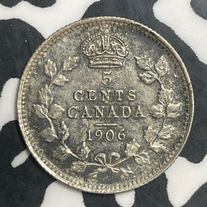 1906 Canada 5 Cents Lot#T2291 Silver! Nice!