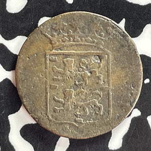 1769 Netherlands East Indies Friesland 1/2 Duit Half Duit Lot#T7448