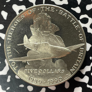 1990 Marshall Islands $5 Dollars Lot#T5000 High Grade! Beautiful!
