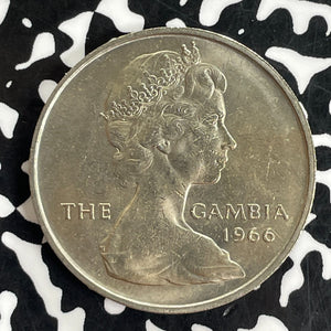 1966 Gambia 4 Shillings Lot#C1153 High Grade! Beautiful!