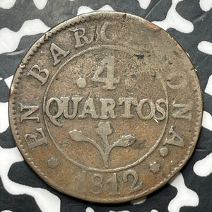 1812 Spain Barcelona 4 Quartos Lot#MK352