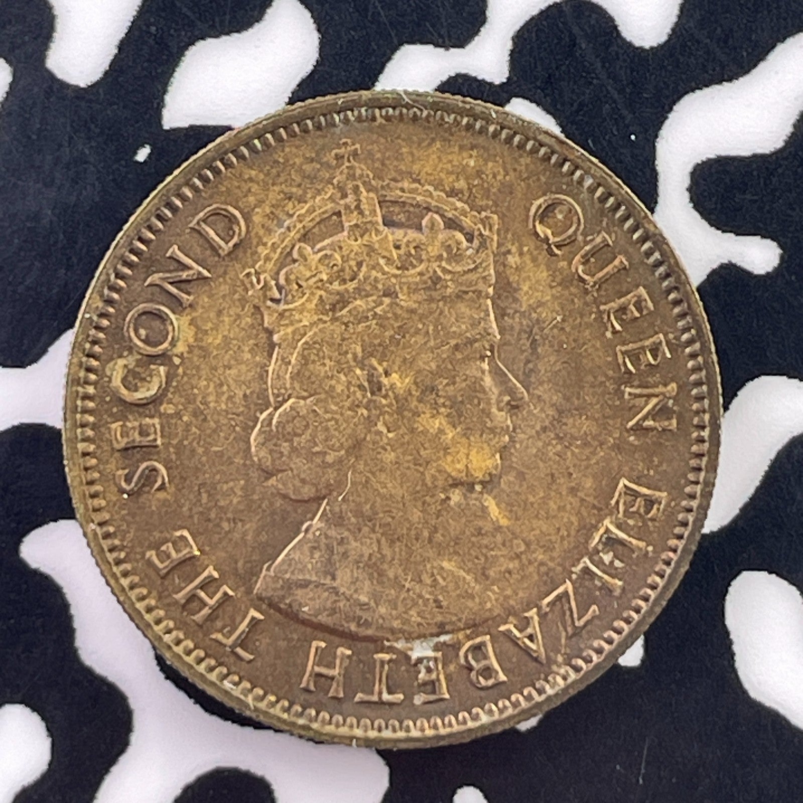 1960 Hong Kong 10 Cents Lot#C6038 High Grade! Beautiful!