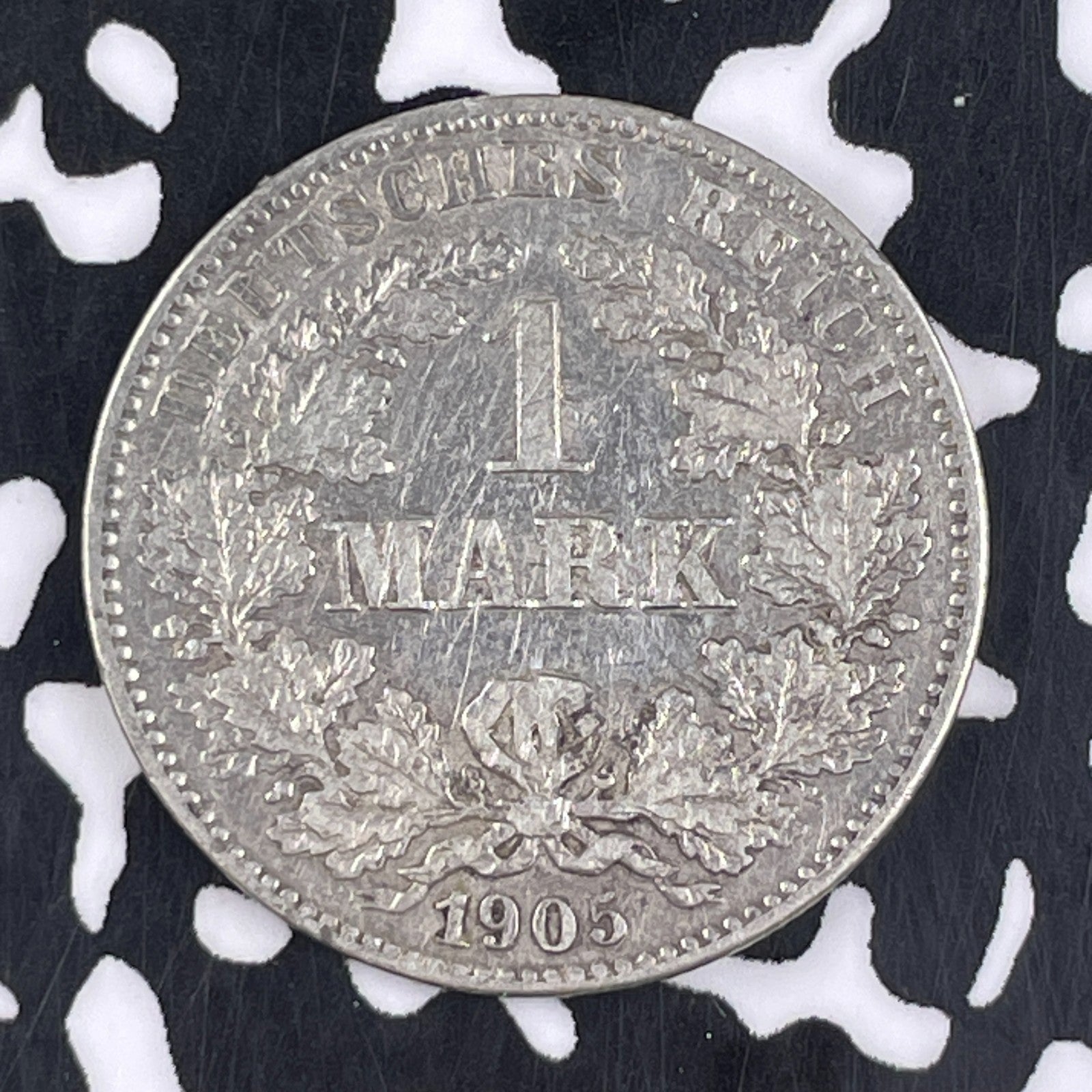 1905-G Germany 1 Mark Lot#F2630 Silver! Low Mintage, Better Date
